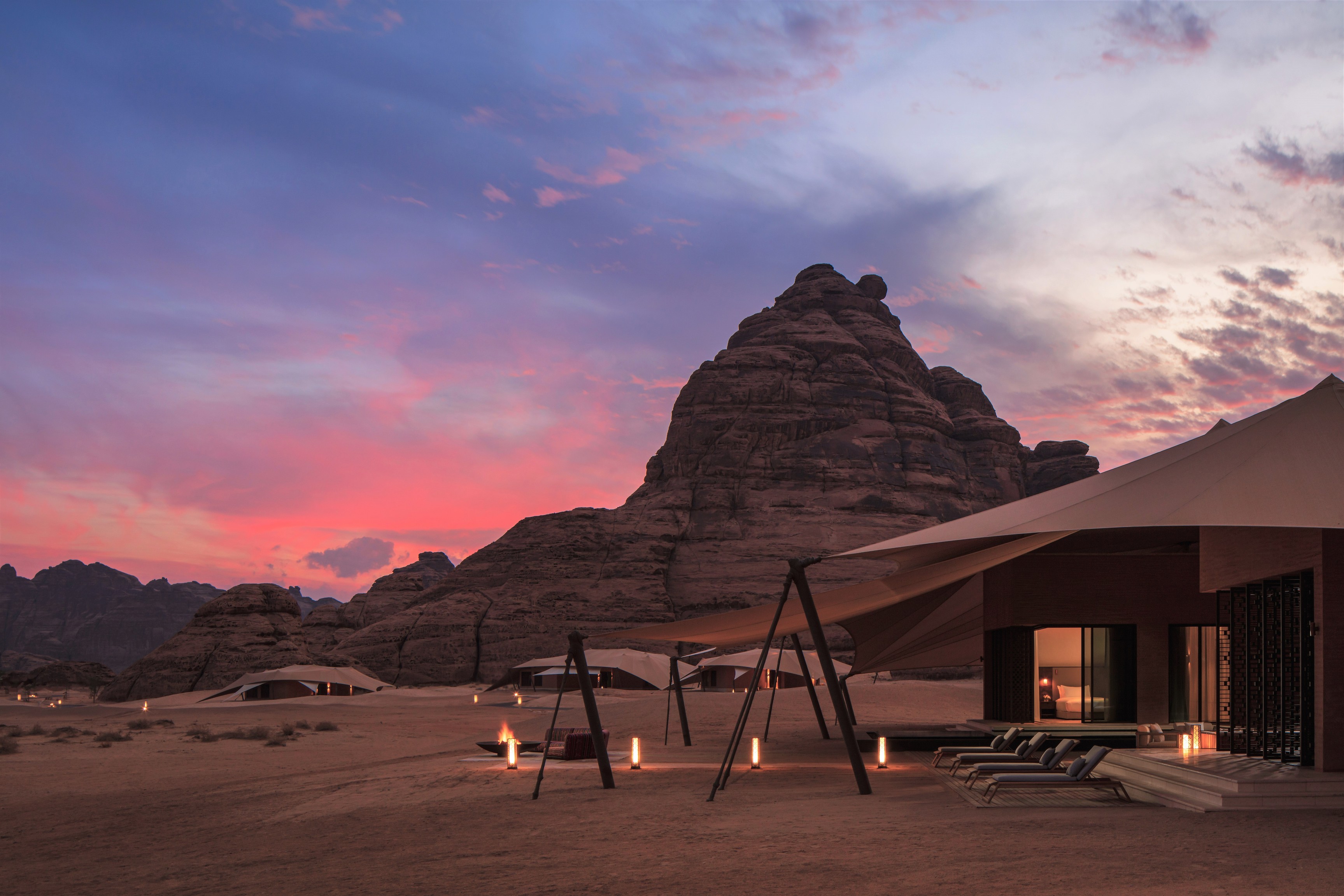 5-Star Banyan Tree AlUla at Night Time